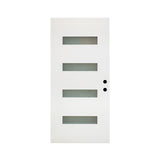 36 x 80 Fiberglass Entry Door Slab, White Finish Knock-Down Fiberglass Door Slab