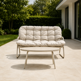 Metal Outdoor Chair Off White