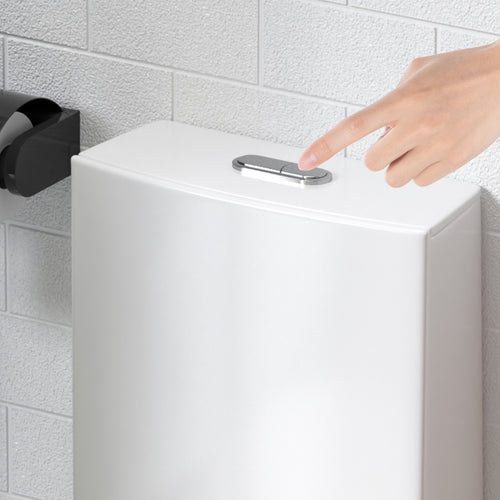 1.1/1.6 GPF Siphonic Flush One-Piece Toilet for bathrooms, Siphonic S-trap 12"