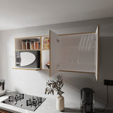Wall Cabinet Kitchen White Light Oak