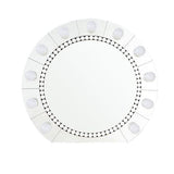 Farai Glam Wall Mirror - Mirrored Frame with Faux Crystal Diamonds