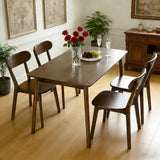 Solid Wood Dining Table Walnut 50"