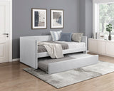 Daybed with Trundle Engineered Wood Gray