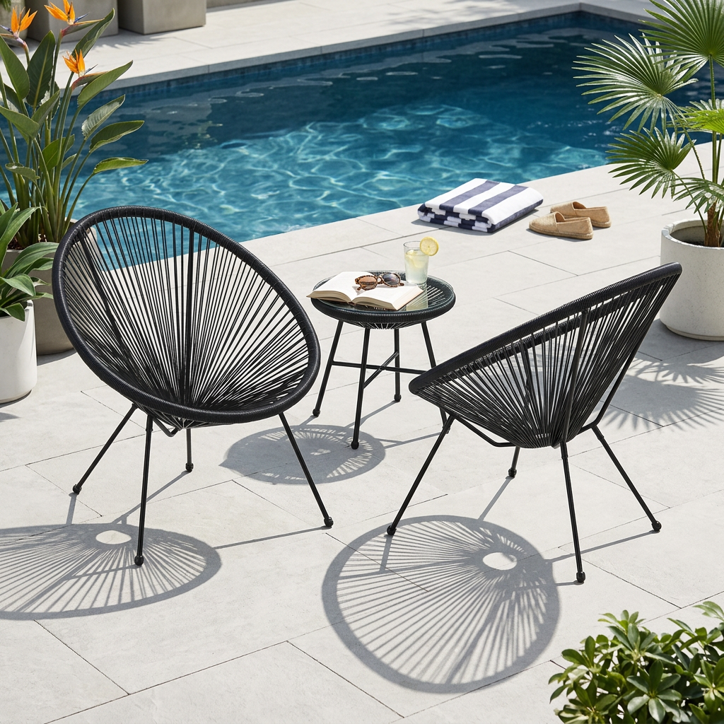 Anson Black Chair Set of 2