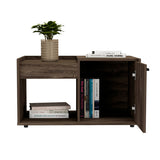 Coffee Table - Modern - Single Door Cabinet - Open Shelf