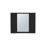 Medicine Cabinet - Double Door - Mirror - Black - 20.1"W x 22.8"H
