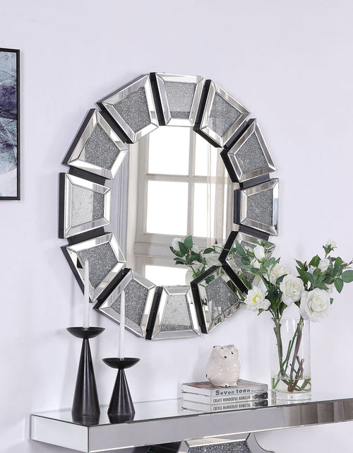 Noralie Mirrored Faux Diamond Accent Mirror