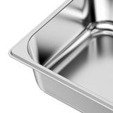6 Pack Stainless Steam Hotel Pans, 1/2 Size Table Steam Pan
