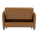 Brown Convertible Sleeper Sofa Bed with USB Ports 51.57