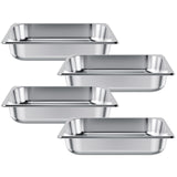 1/2 Size Stainless Steel Steam Pan 2.5" Deep 4 Pack