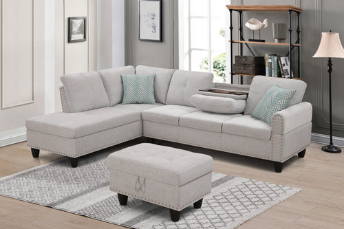 Light Grey Accent Pillow for Sectional Sofa