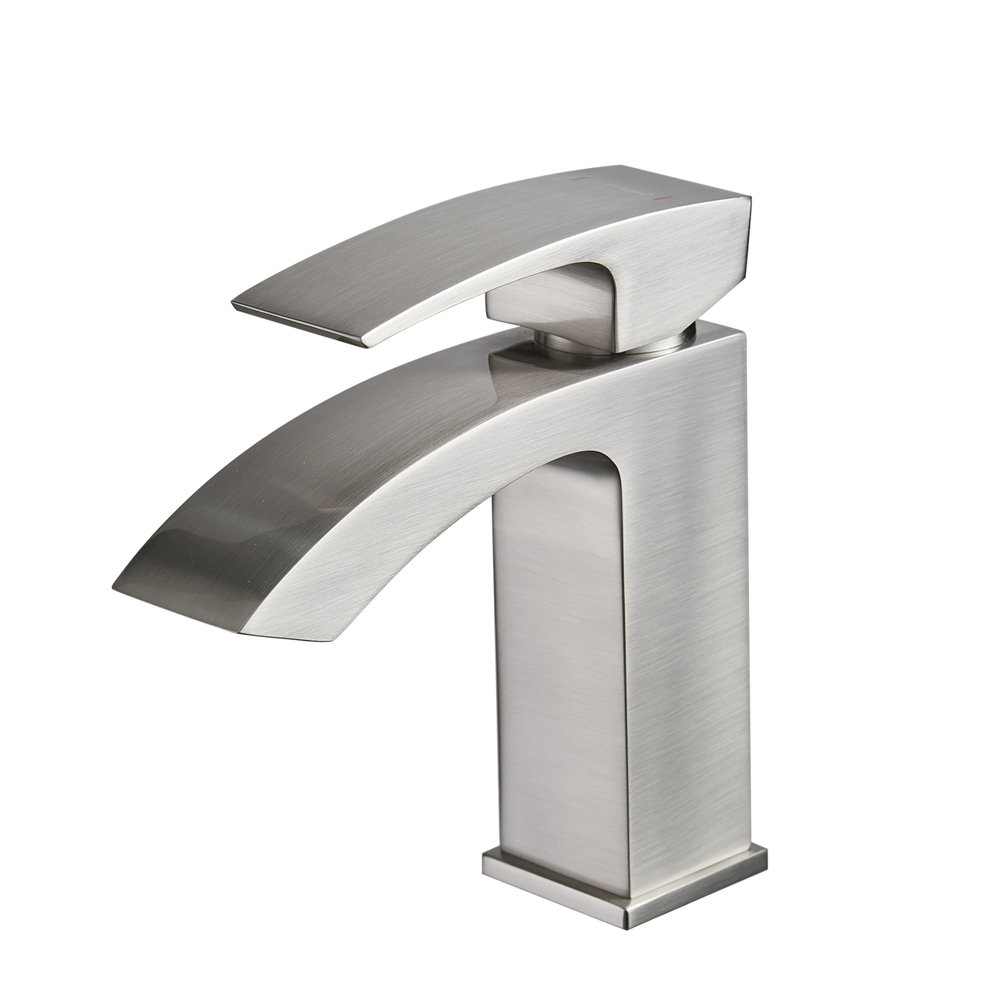 Brushed Nickel Single Handle Bathroom Sink Faucet