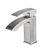 Brushed Nickel Single Handle Bathroom Sink Faucet