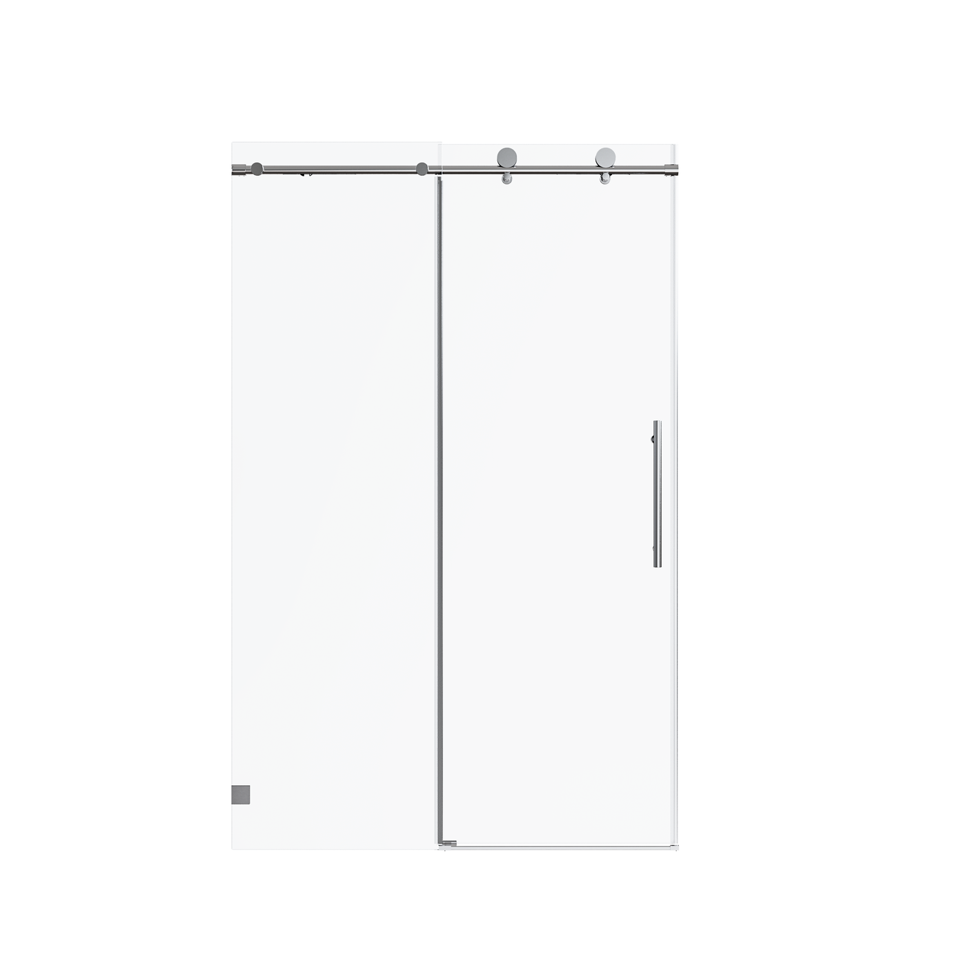 Frameless Single Sliding Soft-Close Shower Door 46-48" x 76" 8mm