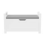 Kids Toy Box Chest, White Toy Box for Boys Girls, Large Storage Cabinet