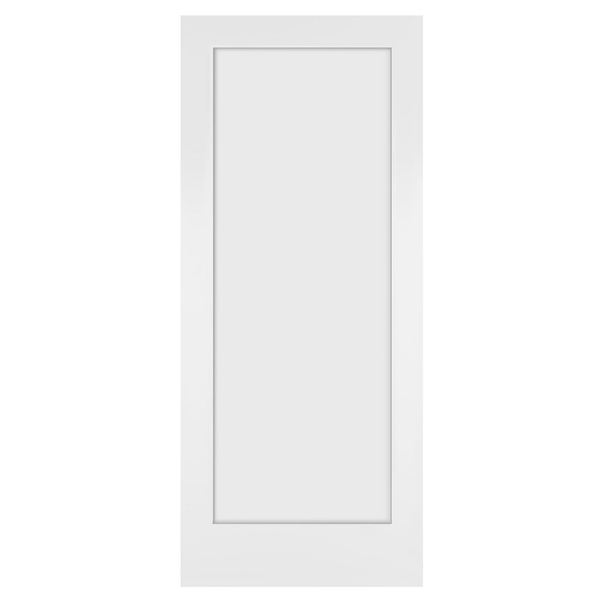 34 in. x 80 in. x 1-3/8 in. Shaker White Primed 1-Panel Wooden Interior Slab