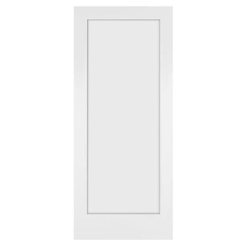 34 in. x 80 in. x 1-3/8 in. Shaker White Primed 1-Panel Wooden Interior Slab
