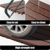 22-Piece Brown Interlocking Deck Tiles 24x12 Inch Polypropylene