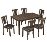 Wood Dining Set Walnut