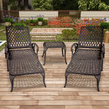 Aluminum Outdoor Chair Brown