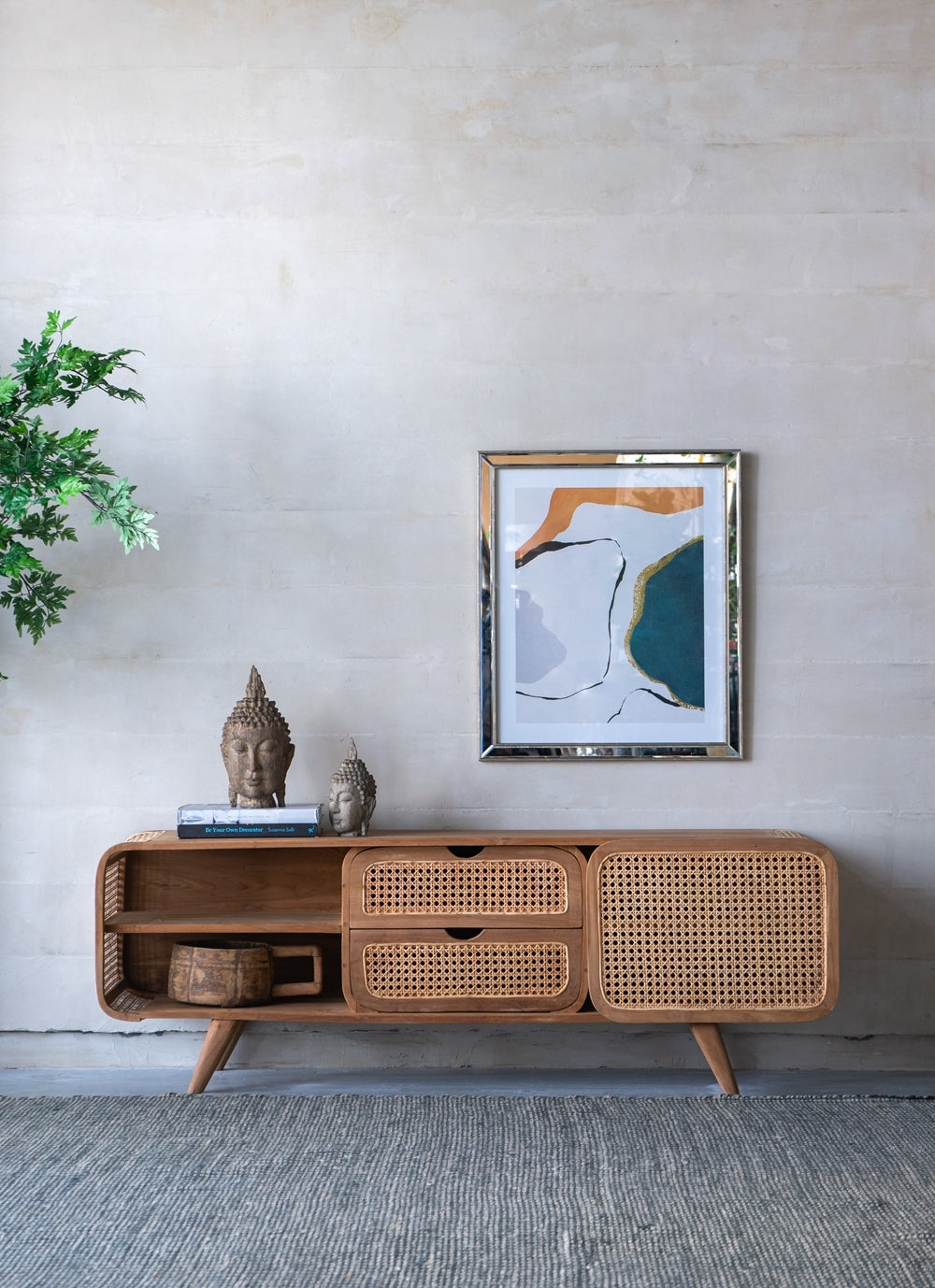 Teak Cabinet 59x15x20