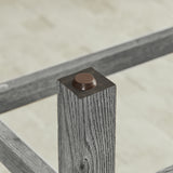 Solid Wood Bar Table Set Grey