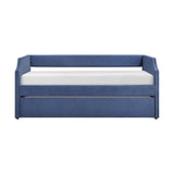 Daybed with Trundle Wood Blue