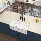 Bridge Kitchen Faucet with Pull-Down Sprayhead Spot Finish