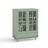 Mint Green Modern Wooden Storage Sideboard Cabinet 28"x15"x36