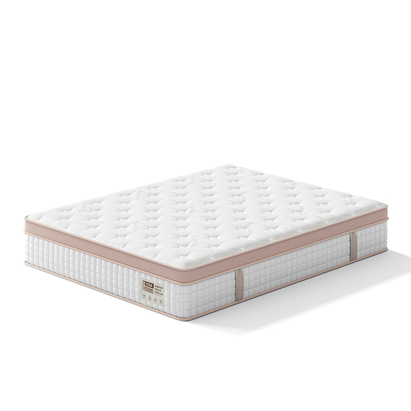 12 Inch Queen Hybrid Mattress - Gel Memory Foam Pocket Springs