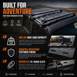 2PCS 400 LBS Roof Rack Cross Bars Compatible For 2007-2026 Jeep Wrangler JK JKU