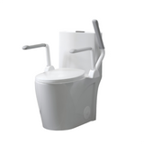 One-Piece Toilet Dual Flush Soft Close Seat ADA Height 17