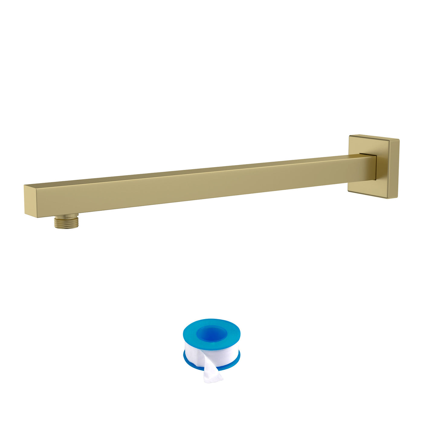 16" Gold Stainless Steel Wall Mounted Shower Arm