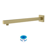16" Gold Stainless Steel Wall Mounted Shower Arm