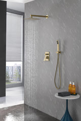 10" Rain Shower Head Wall Mounted Luxury Mixer Combo Set
