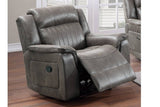 Contemporary Manual Glider Recliner Chair Slate Blue