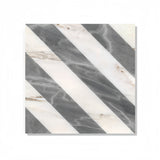 Polished Waterjet Marble Tile 12x12" White Grey Natural Stone