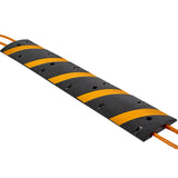 6FT Rubber Speed Bump, 2 Pack, 2 Channel Heavy Duty Traffic Speed Hump