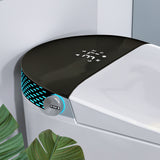 Modern Smart Toilet with Bidet Built In with Foot Kick
