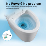 Tankless Smart Toilet With Bidet Built In, One-piece Bidet Toilet Seat