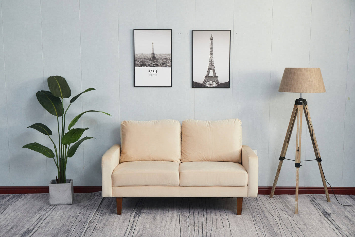 LOVESEAT-BEIGE