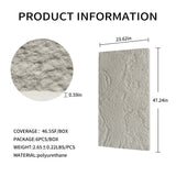 3D Faux Stone Wall Panels, 6 PCS PU Wainscoting Panel for Interior Wall Decor