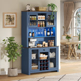 70.9" Kitchen Pantry Storage Cabinet Rustic Buffet Cabinet