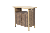 Metal Outdoor Coffee Table Beige