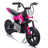 24V Kids Ride On Electric Toy Motocross Motorcycle,200W High Speed Hub Motor,Rea