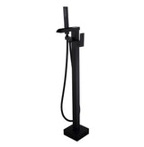 Floor Mounted Tub Faucet High Flow Freestanding Tub Filler with Handheld Shower Head