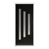 36 x 80 Inch FRP Door with Frosted Glass and Low-E Glass
