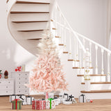 HOMCOM 7ft Unlit Spruce Artificial Christmas Tree with Realistic Branches and 10