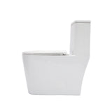 Ceramic One Piece Toilet for Bathroom, 12-inch Rough-In, 1.1/1.6 GPF