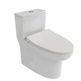 Modern Ceramic Dual Flush Soft Close Toilet White
